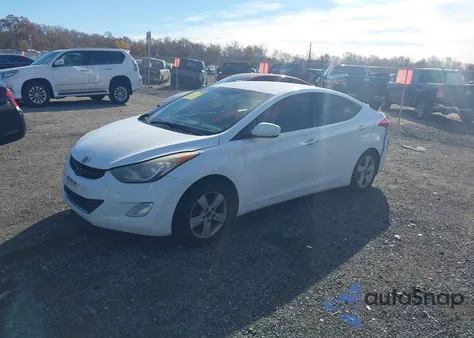 2013 Hyundai Elantra Gls from USA, damaged, VIN 5NPDH4AE6DH272623